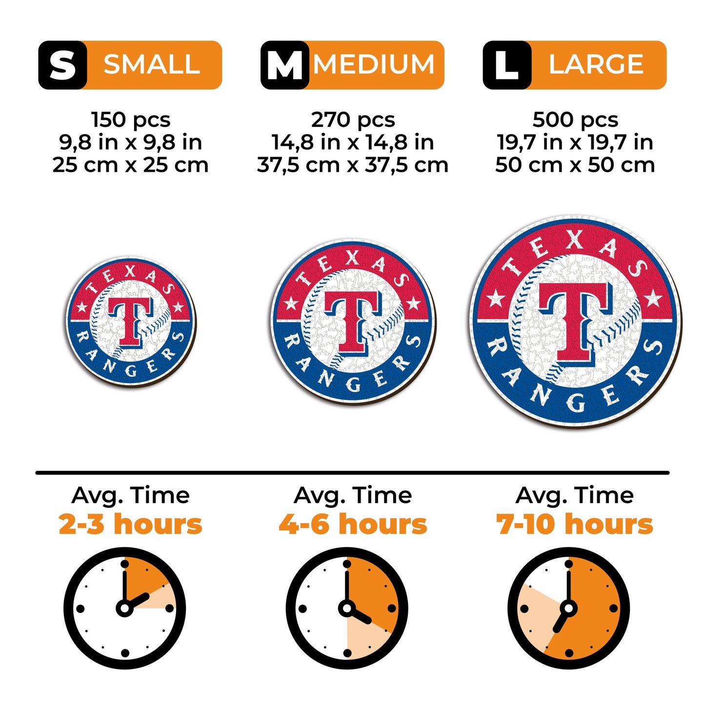 Texas Rangers™ - Wooden Puzzle