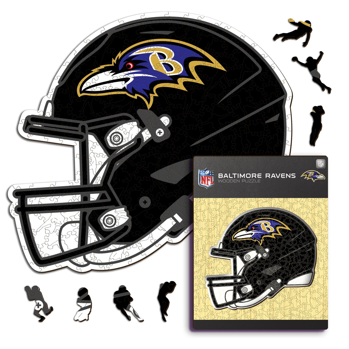 Baltimore Ravens™ Helmet - Wooden Puzzle
