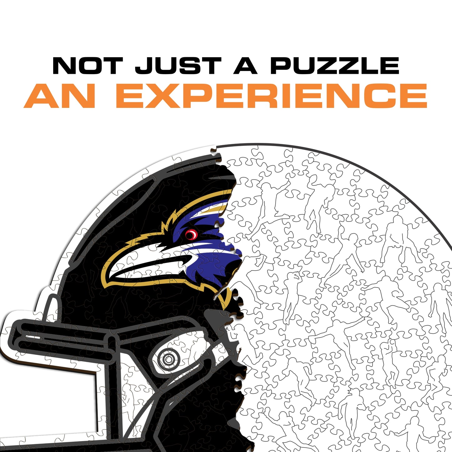 Baltimore Ravens™ Helmet - Wooden Puzzle