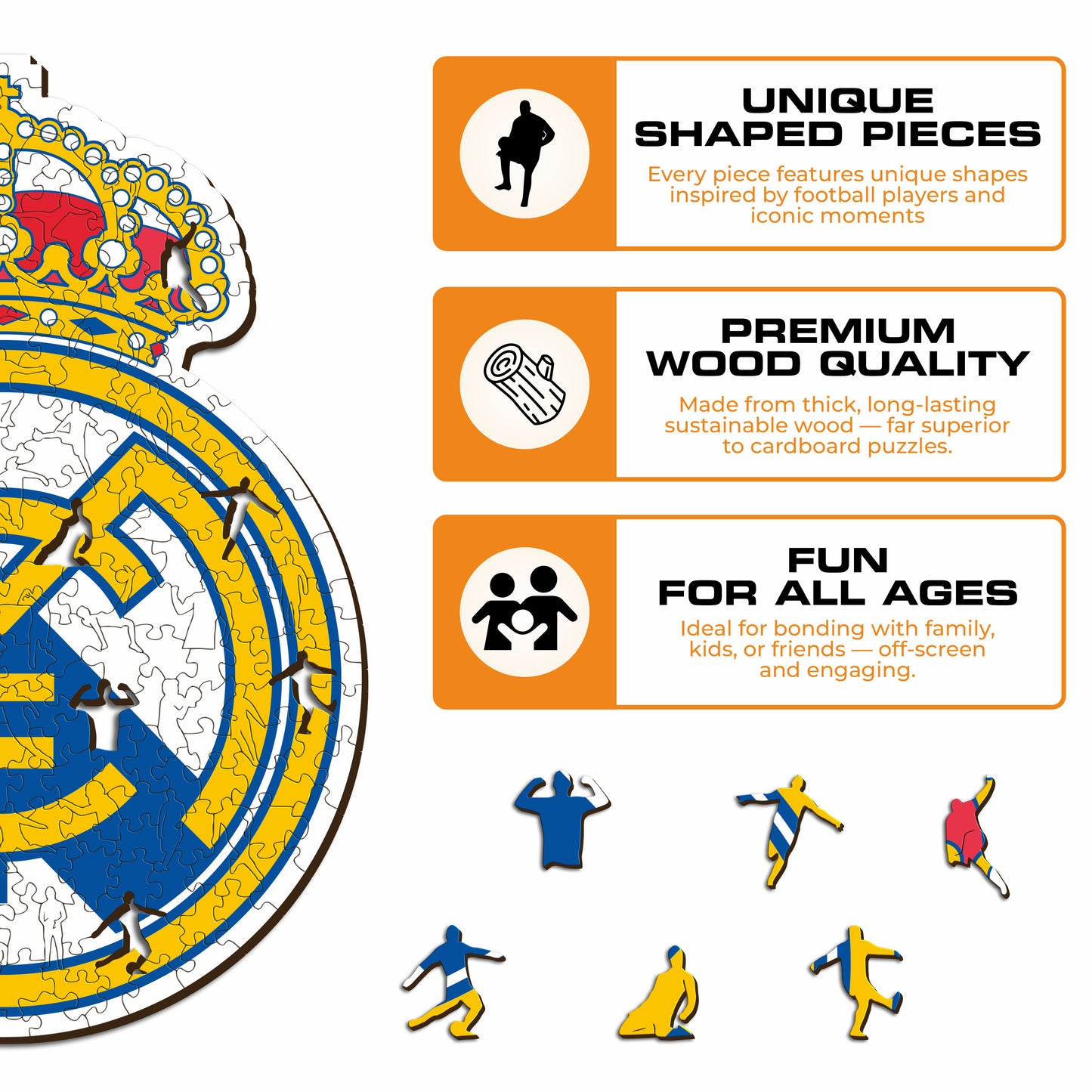 Real Madrid CF® Crest - Wooden Puzzle