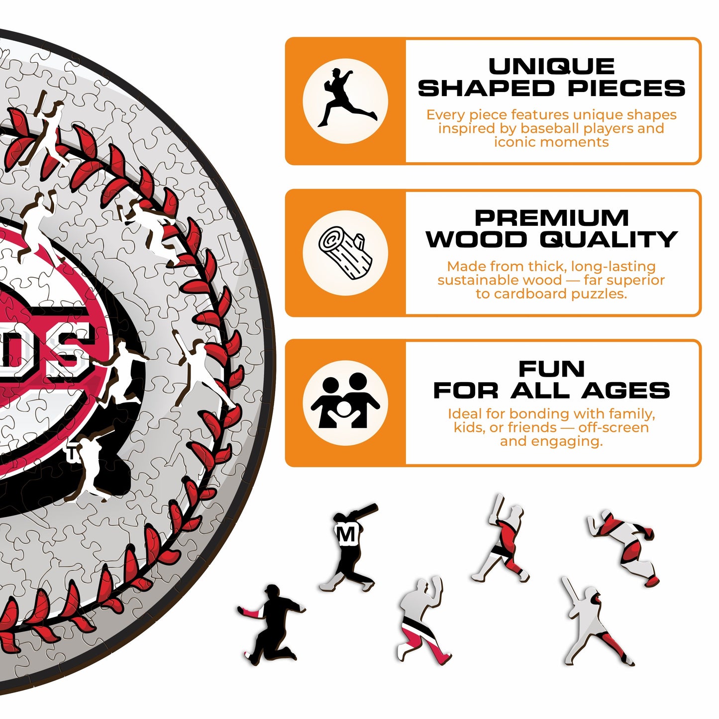 Cincinnati Reds™ - Wooden Puzzle