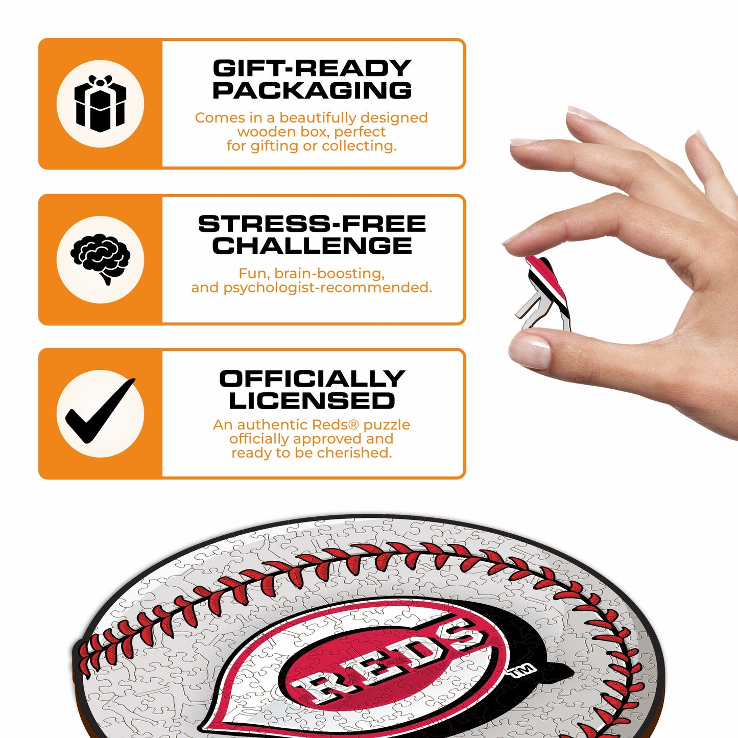 Cincinnati Reds™ - Wooden Puzzle