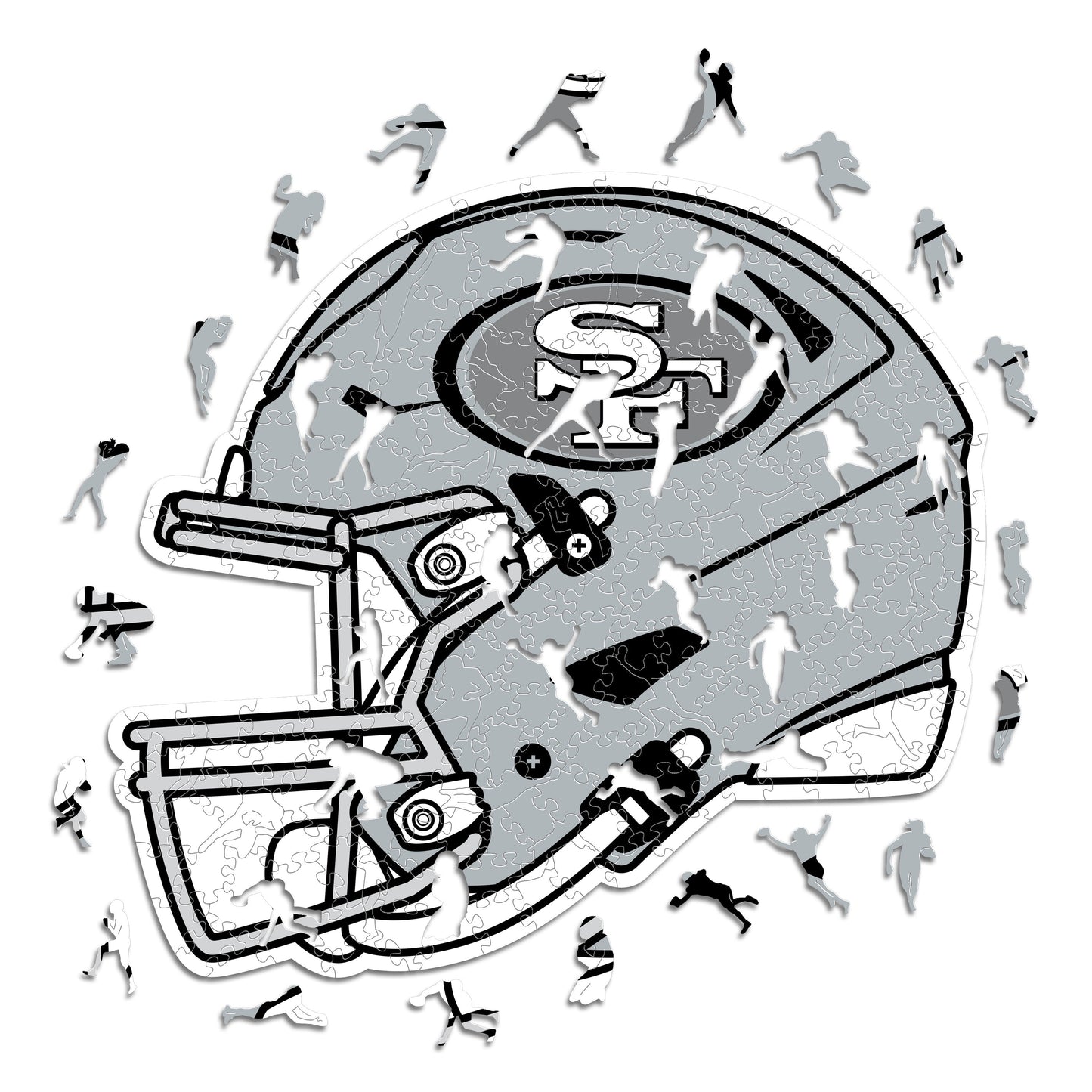 San Francisco 49ers™ Helmet - Wooden Puzzle