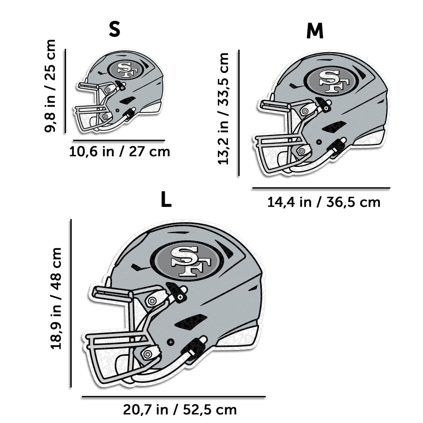 San Francisco 49ers™ Helmet - Wooden Puzzle
