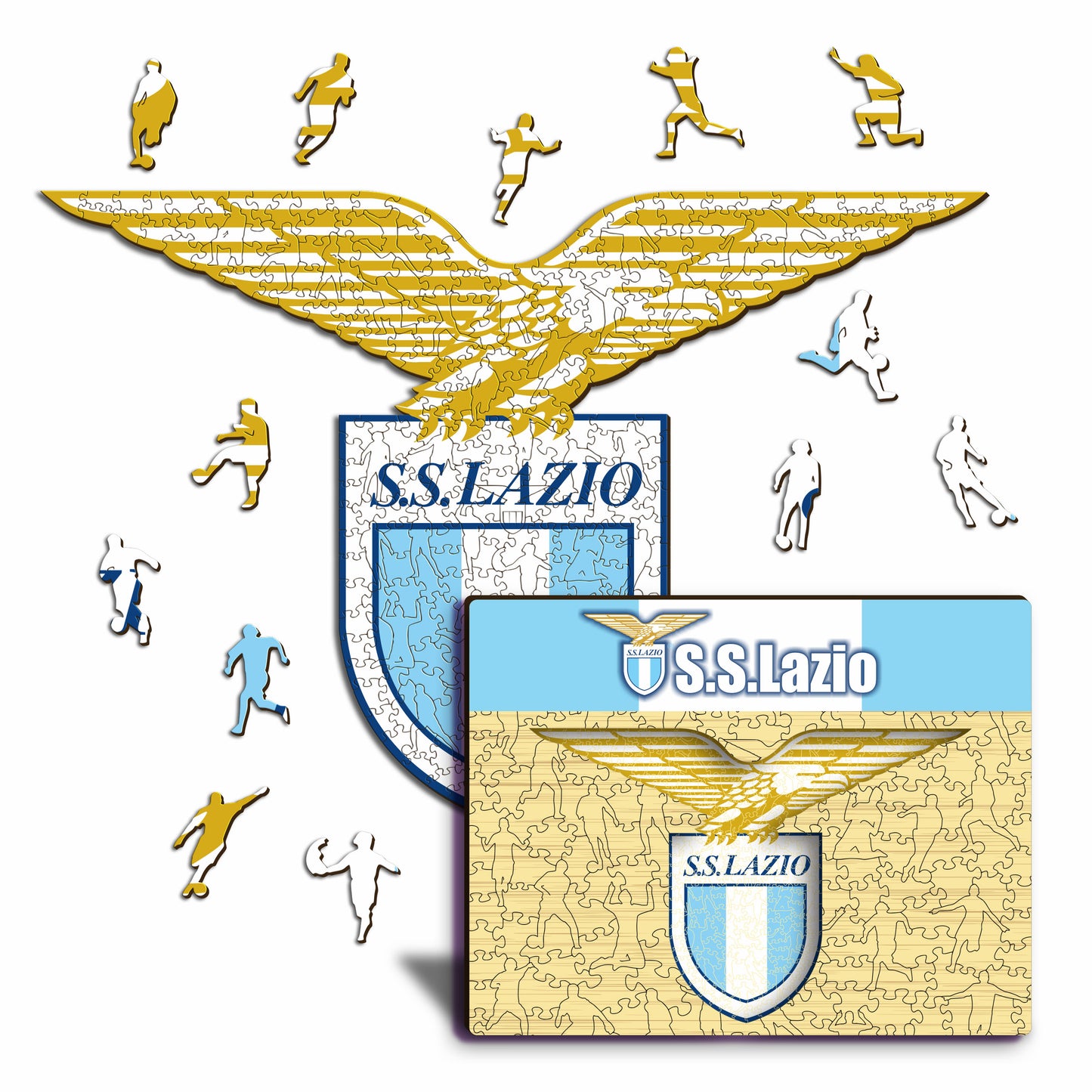 SS Lazio® Crest - Wooden Puzzle
