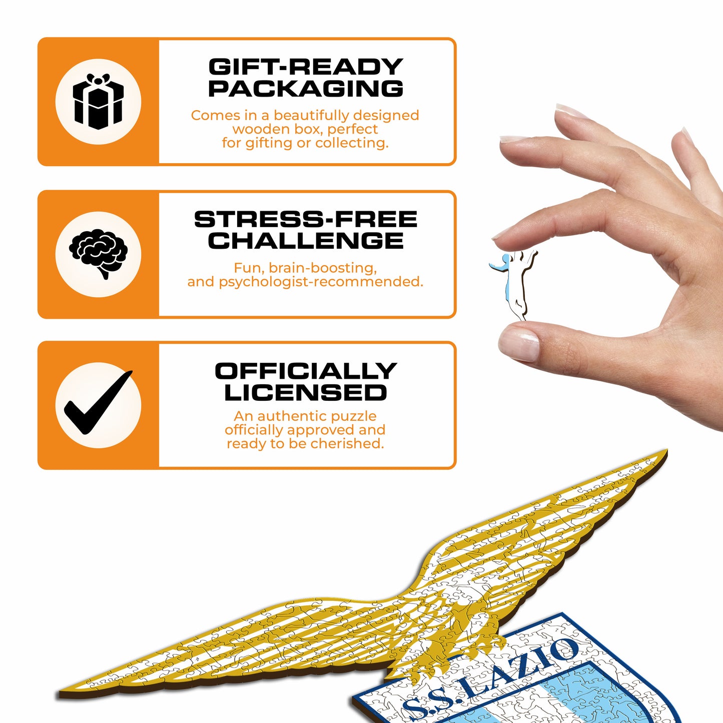 SS Lazio® Crest - Wooden Puzzle