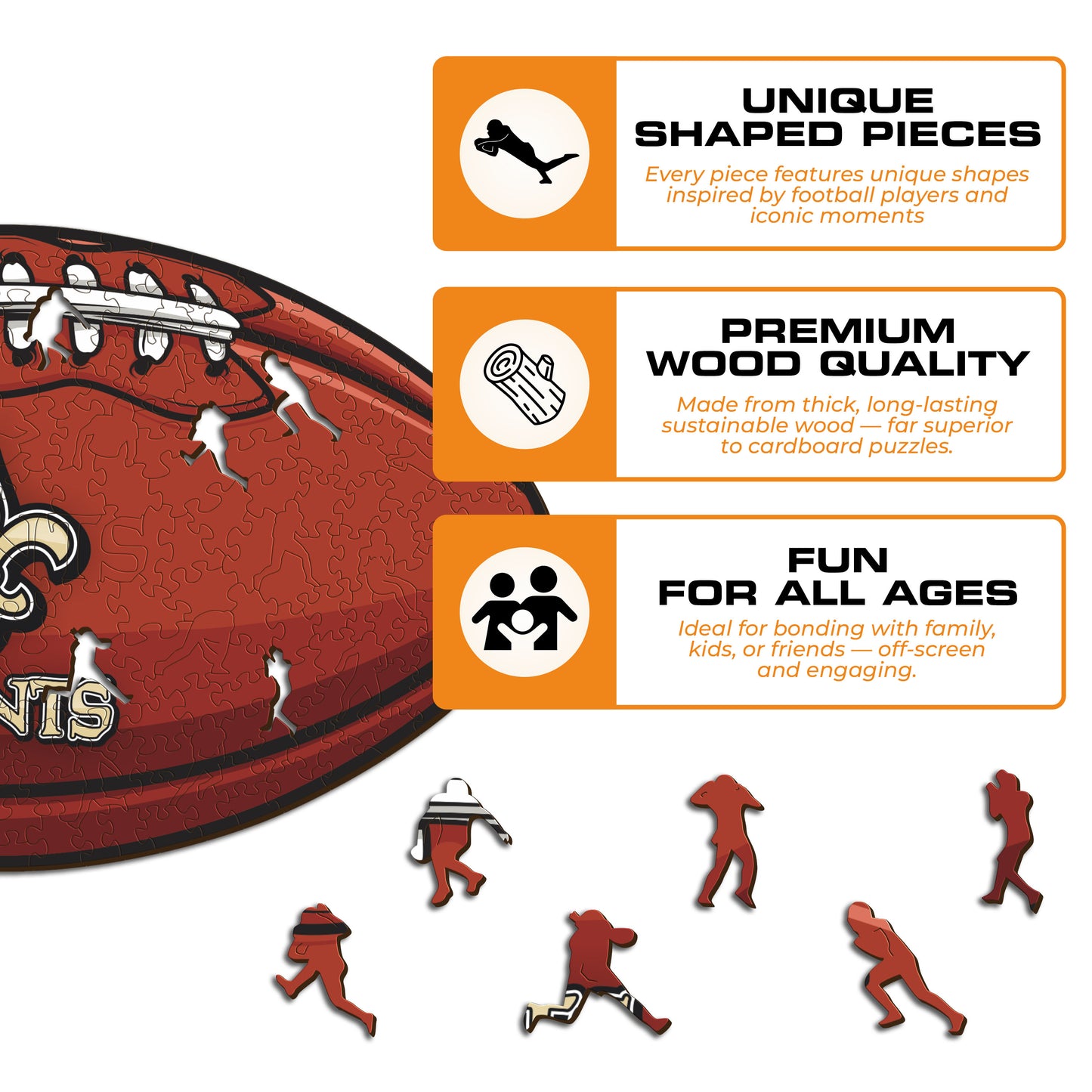 New Orleans Saints™ - Wooden Puzzle