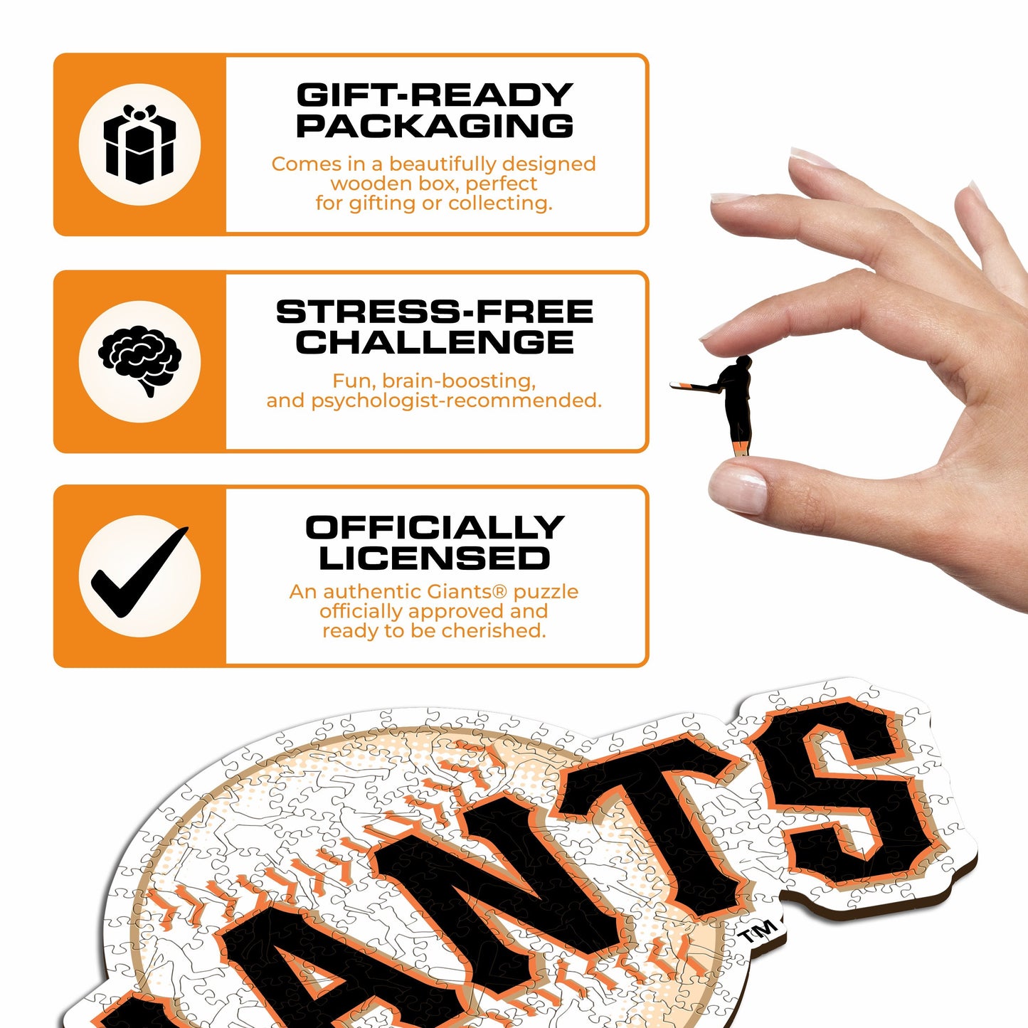 San Francisco Giants™ Crest - Wooden Puzzle