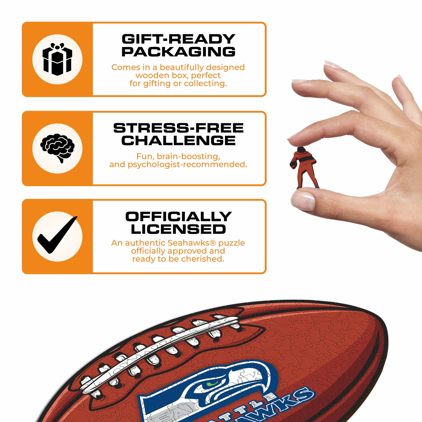 Seattle Seahawks™ - Wooden Puzzle