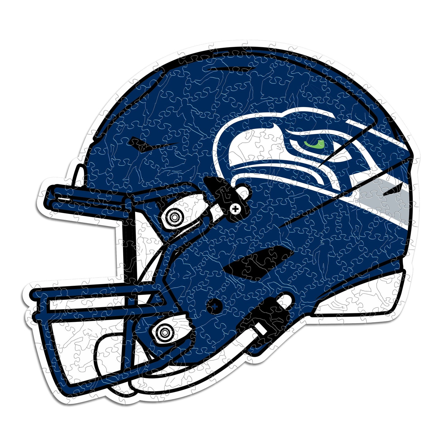 Seattle Seahawks™ Helmet - Wooden Puzzle