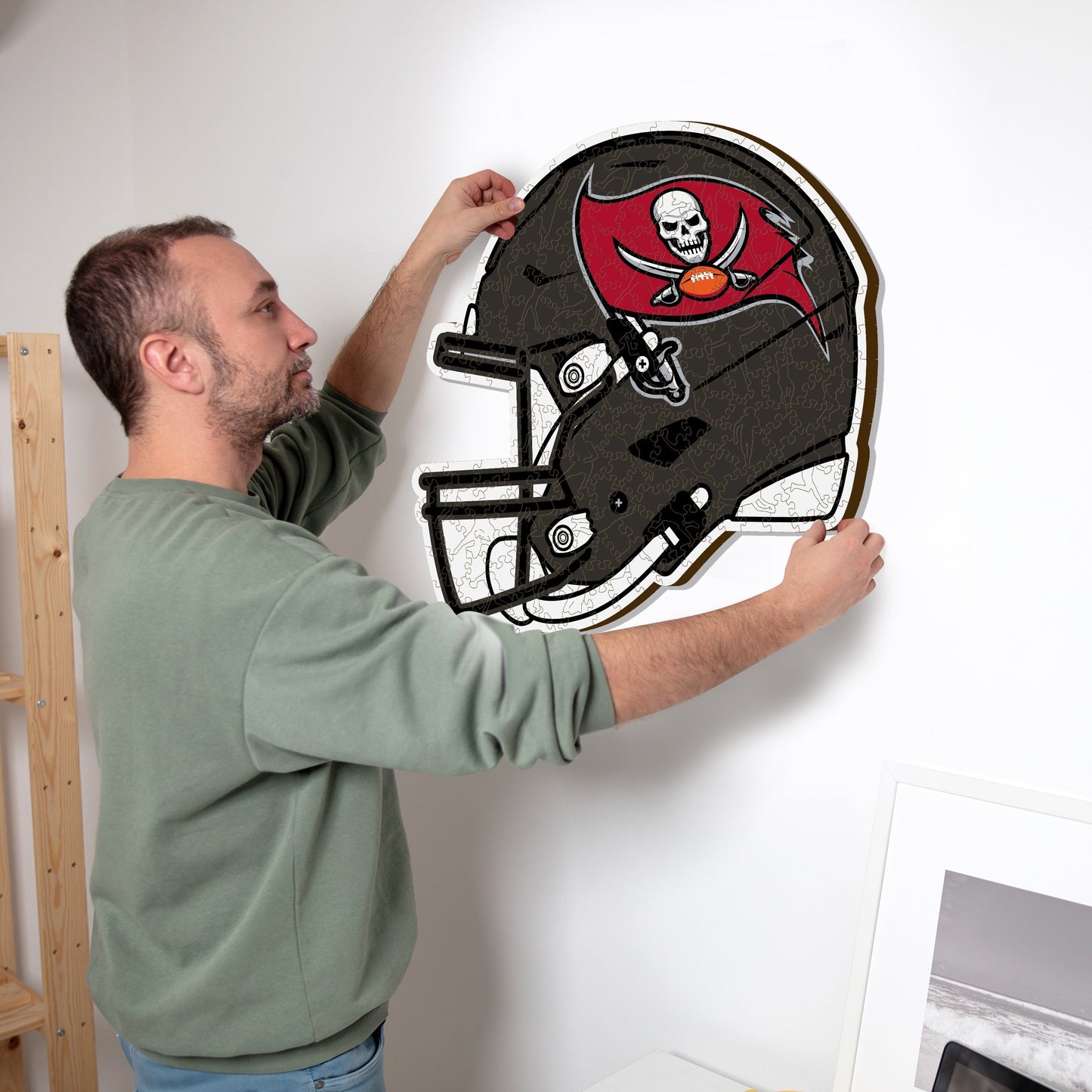 Tampa Bay Buccaneers™ Helmet - Wooden Puzzle