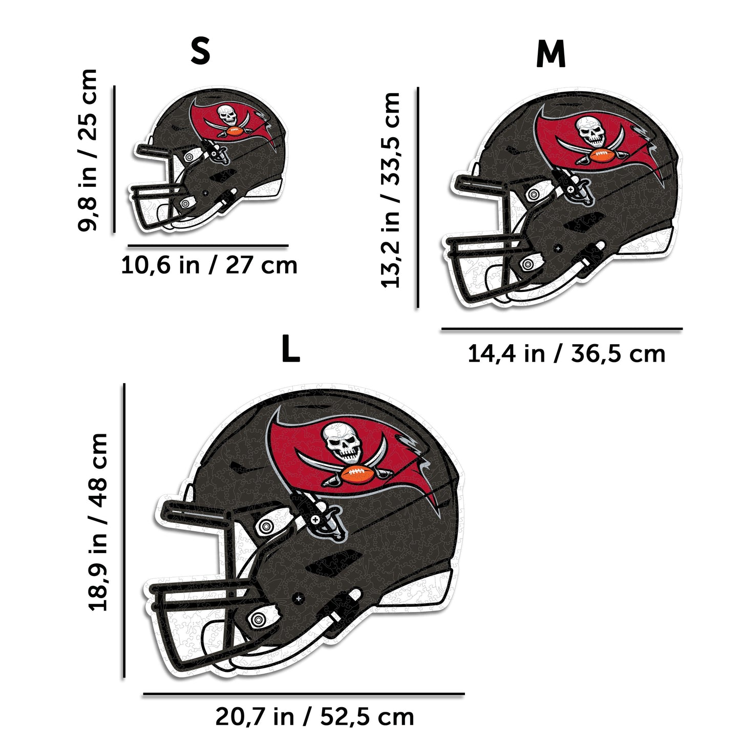Tampa Bay Buccaneers™ Helmet - Wooden Puzzle