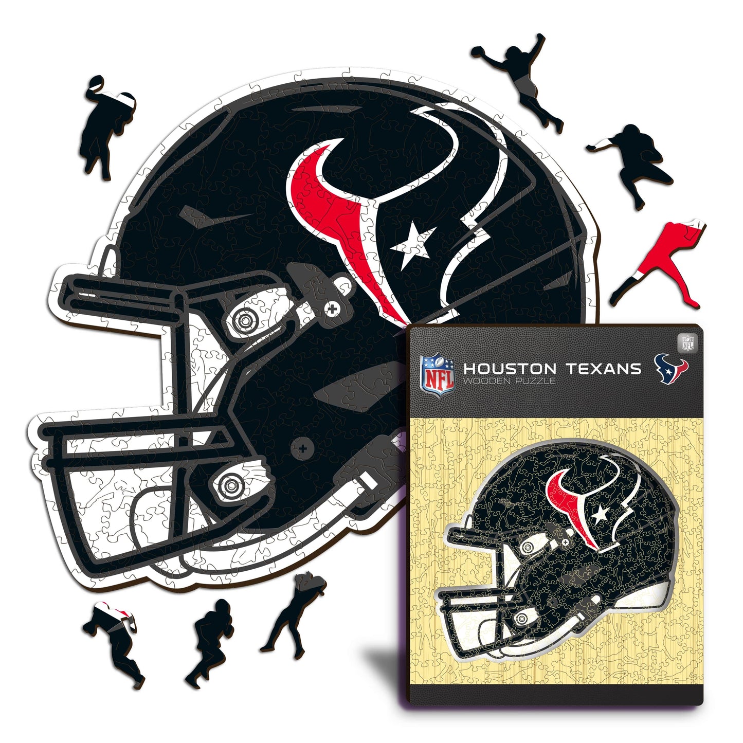 Houston Texans™ Helmet - Wooden Puzzle