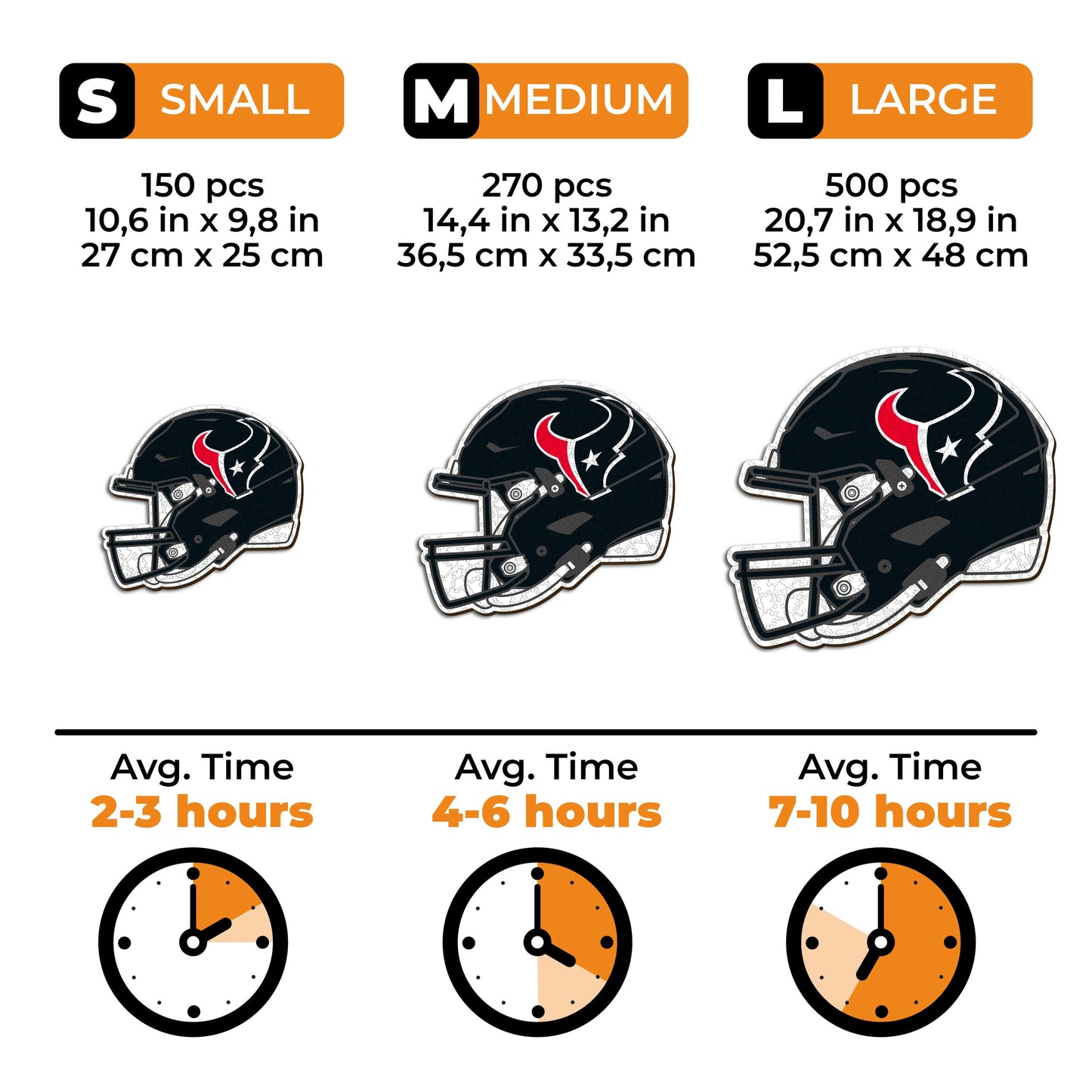 Houston Texans™ Helmet - Wooden Puzzle