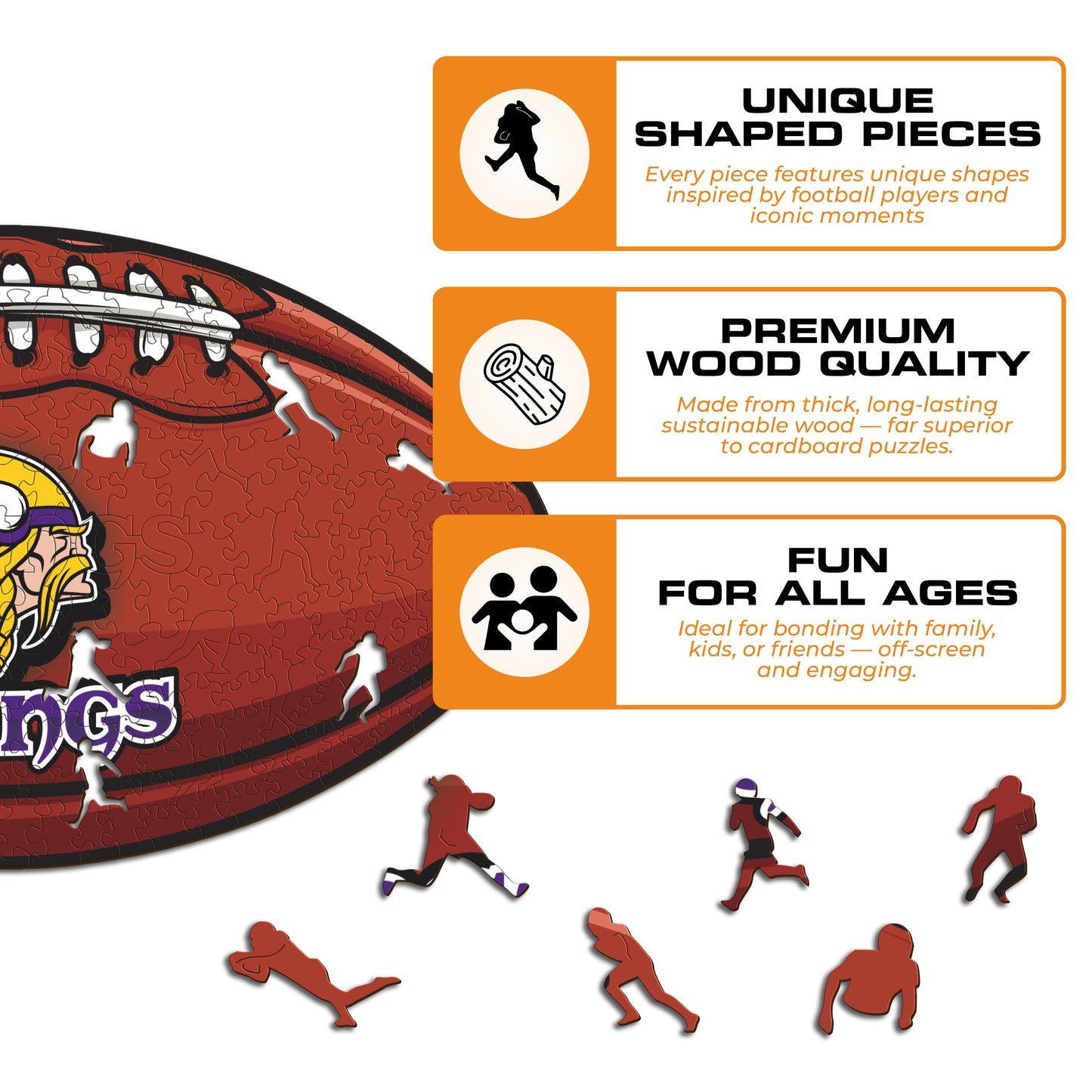 Minnesota Vikings™ - Wooden Puzzle