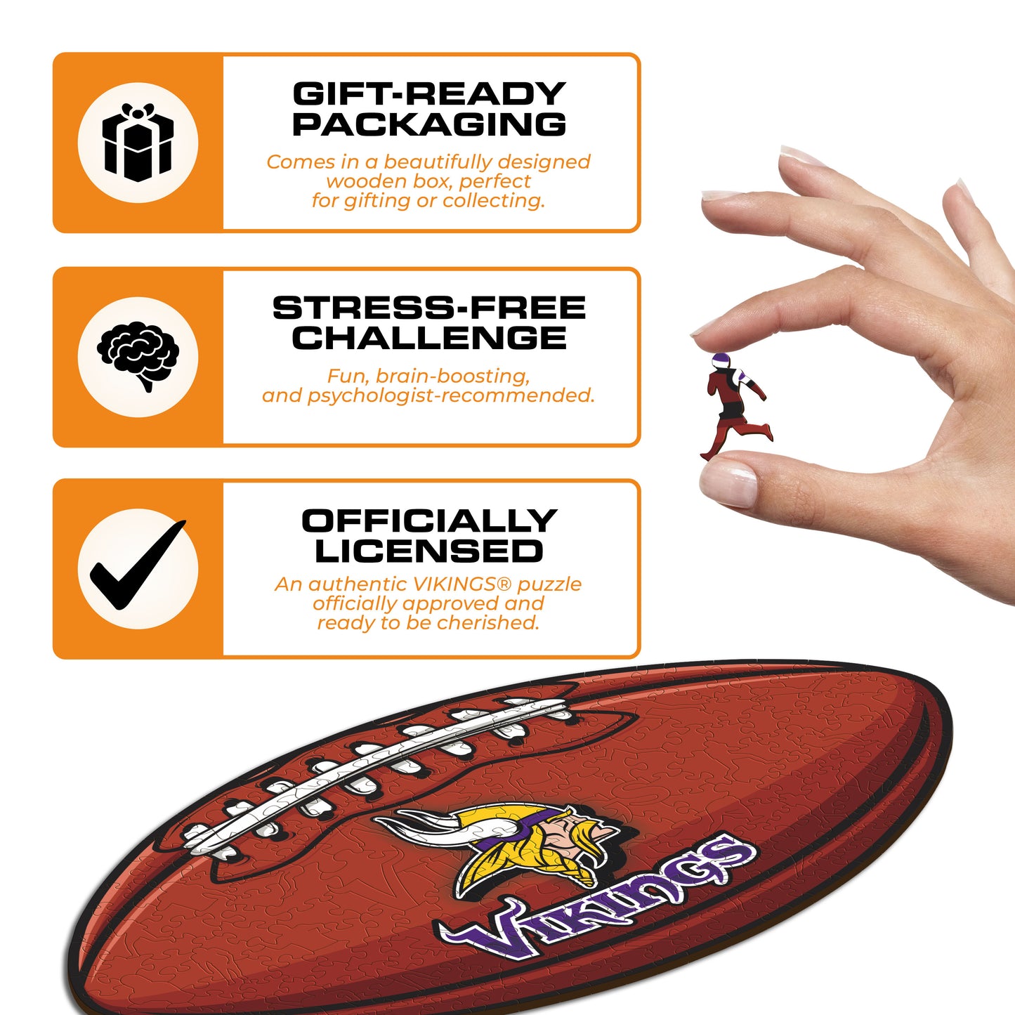 Minnesota Vikings™ - Wooden Puzzle