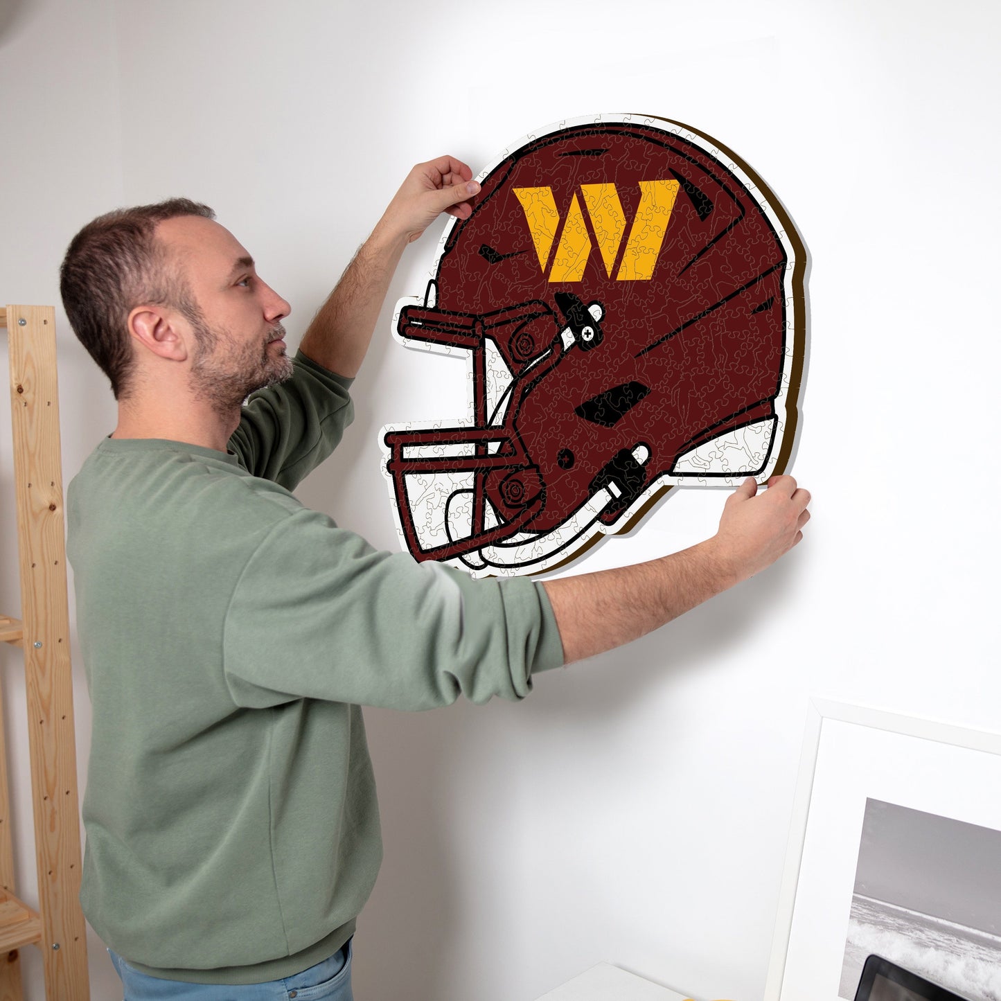 Washington Commanders™ Helmet - Wooden Puzzle