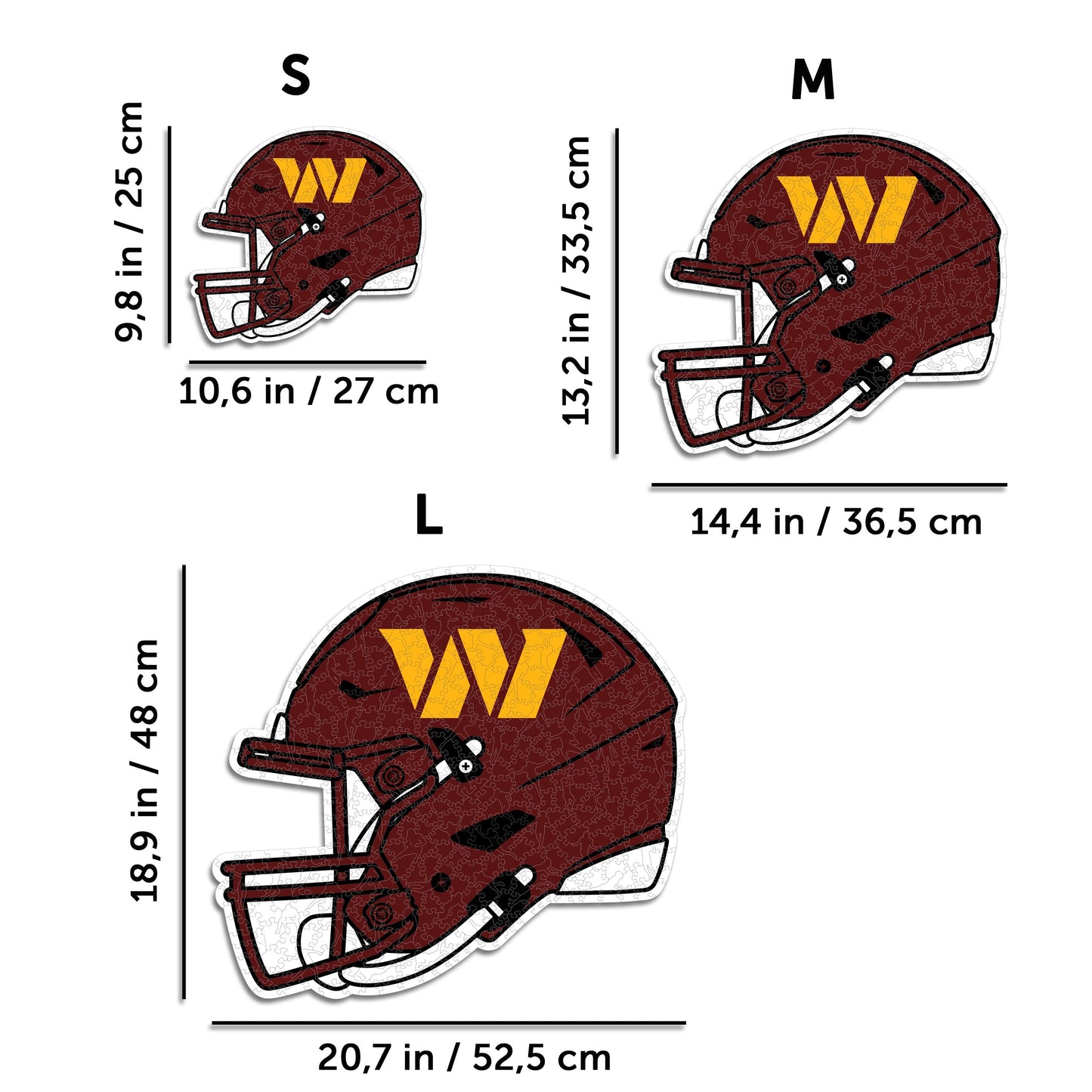 Washington Commanders™ Helmet - Wooden Puzzle
