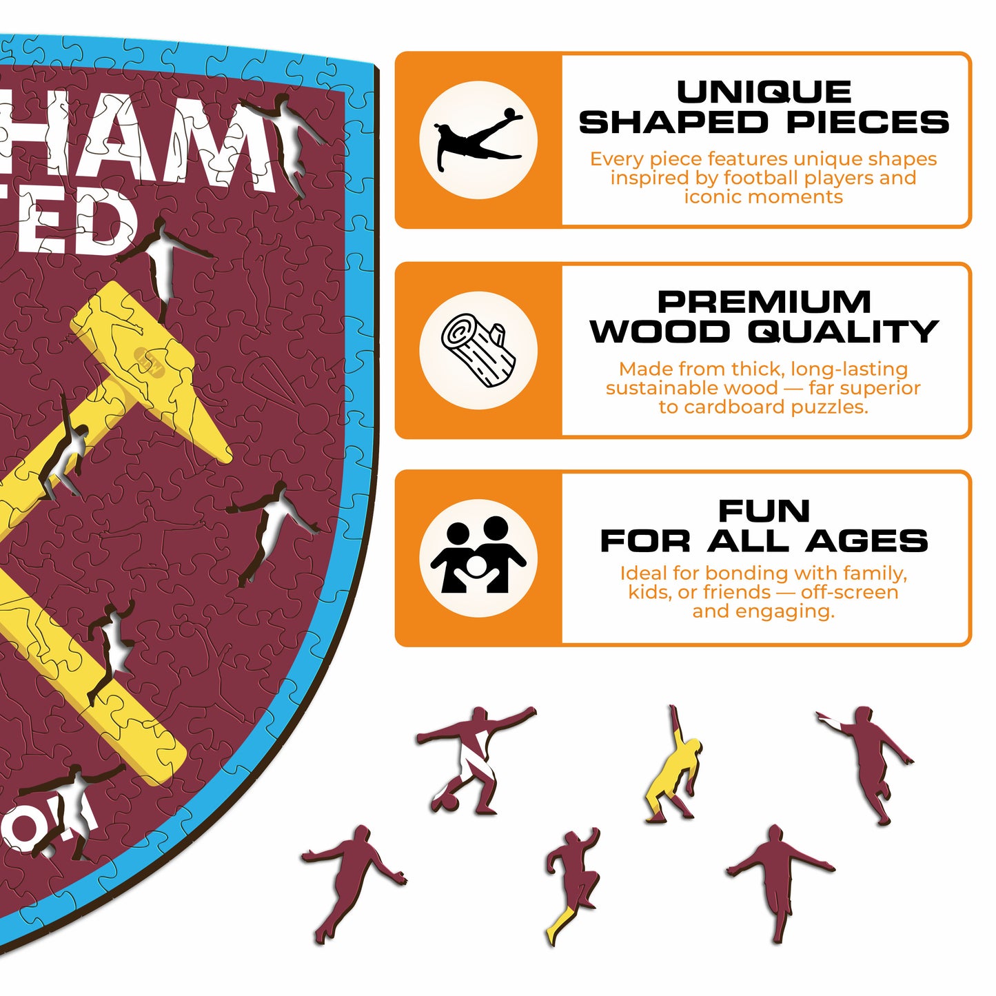 West Ham United FC® Crest - Wooden Puzzle