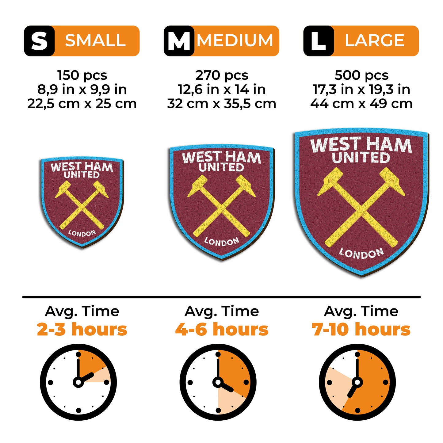 West Ham United FC® Crest - Wooden Puzzle