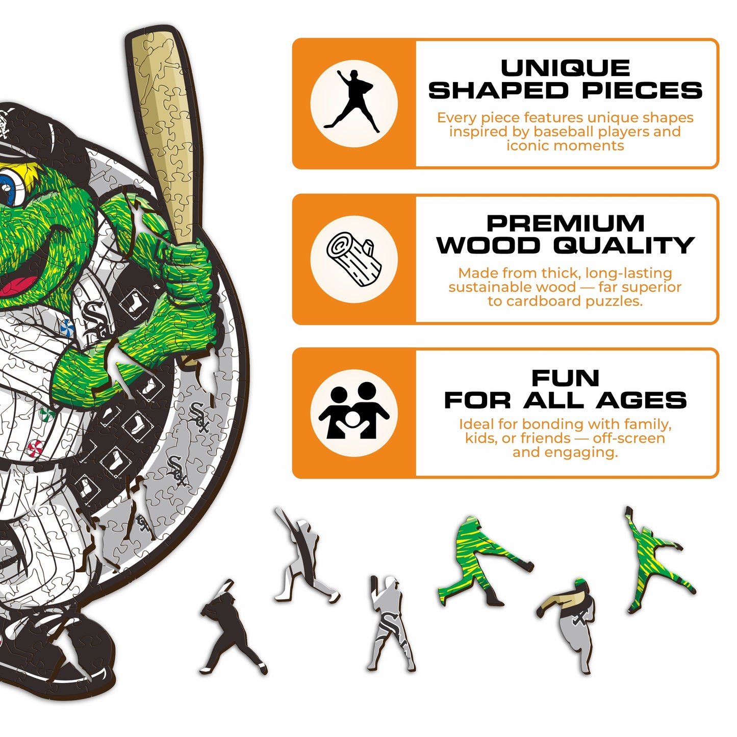 Chicago White Sox™ Mascot - Wooden Puzzle