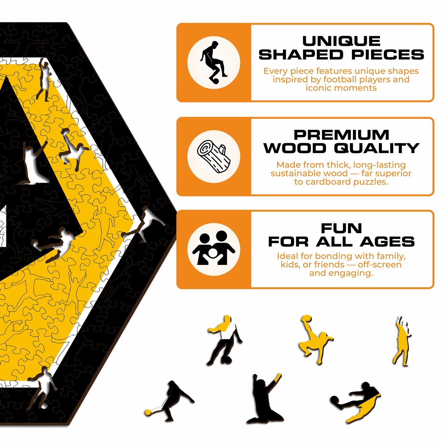 Wolves FC® Crest - Wooden Puzzle