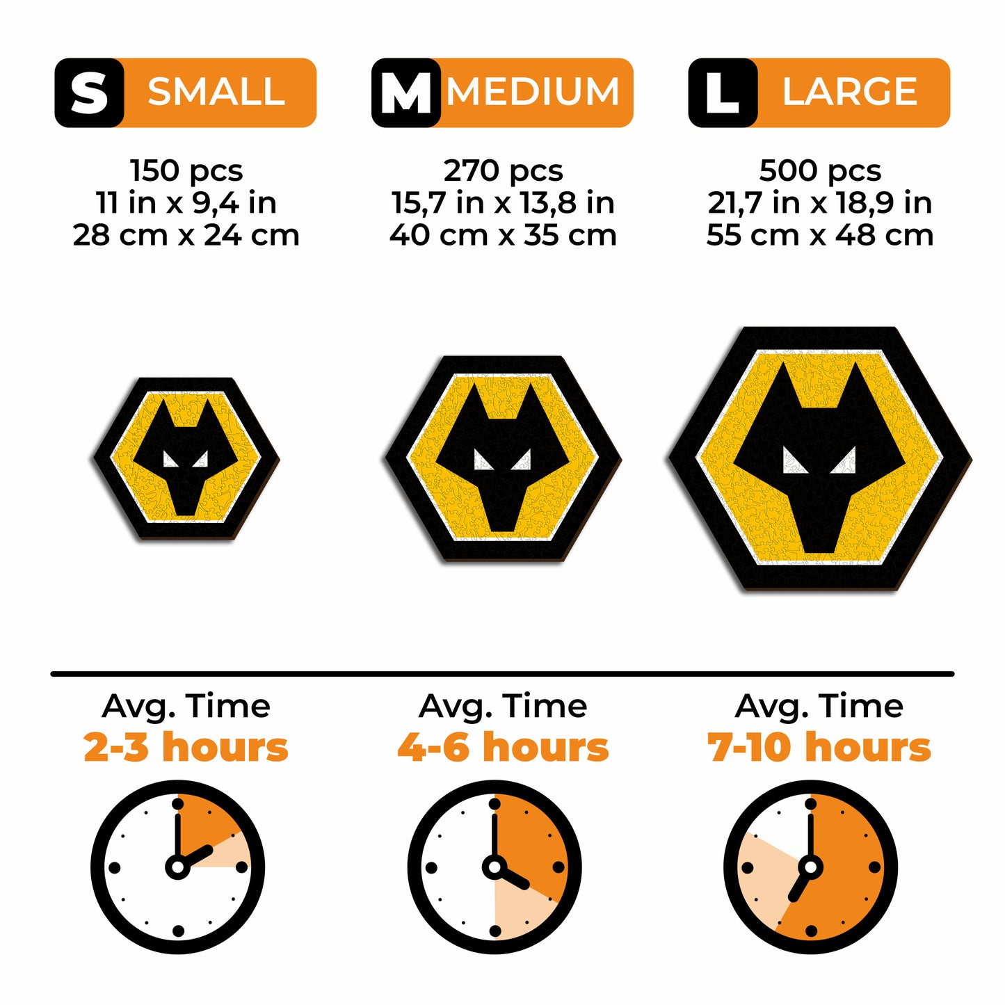 Wolves FC® Crest - Wooden Puzzle