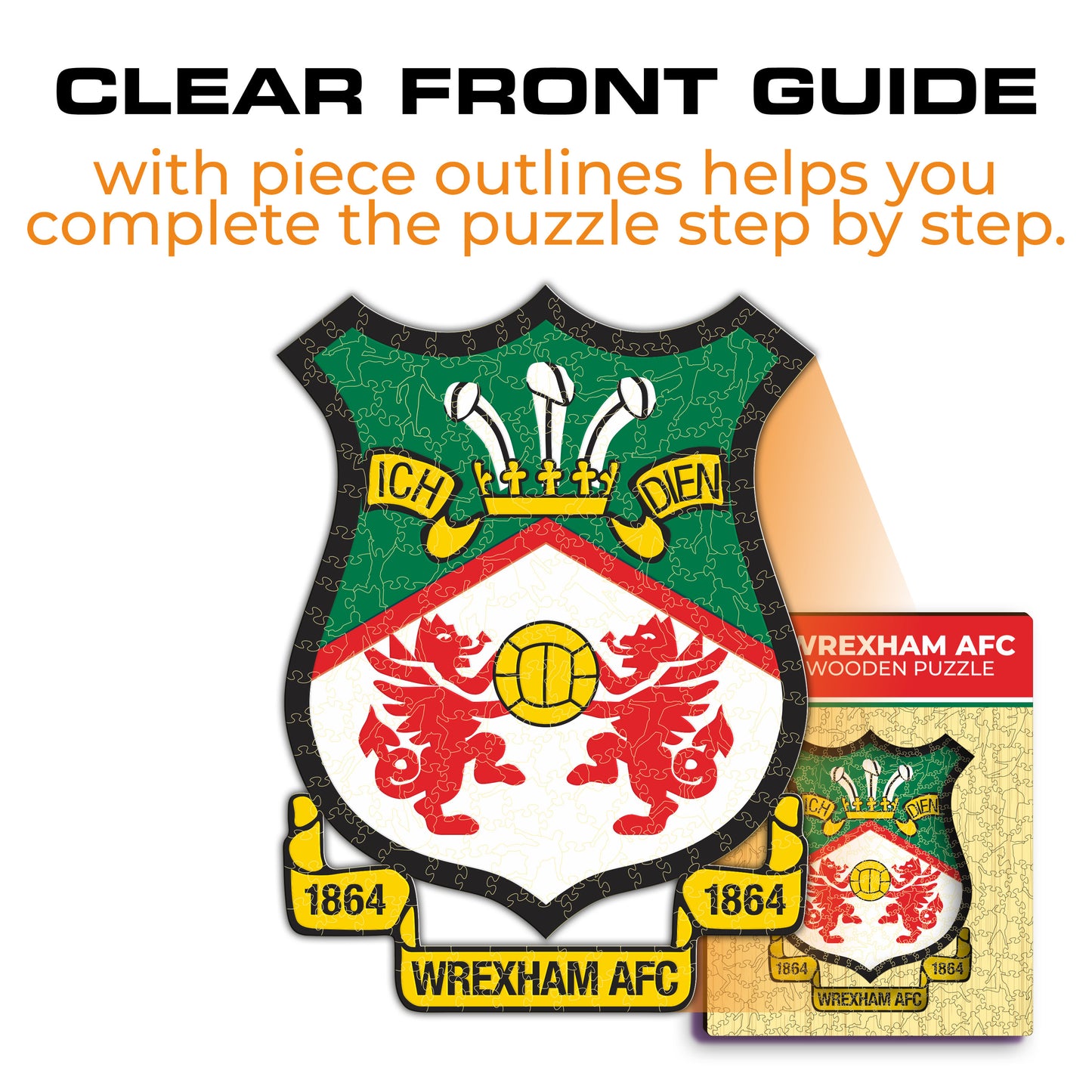 Wrexham AFC® Crest - Wooden Puzzle