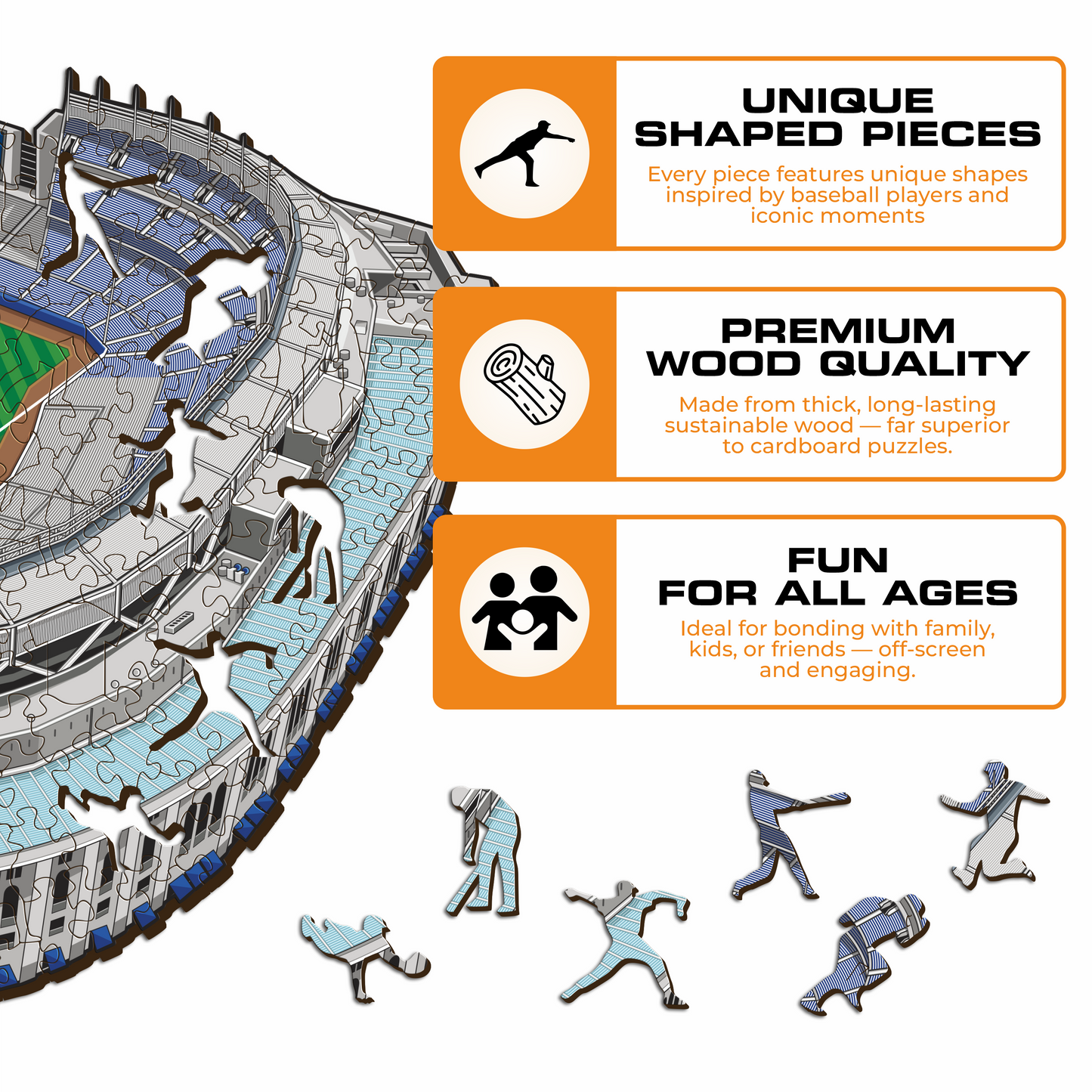New York Yankees™ Stadium - Wooden Puzzle