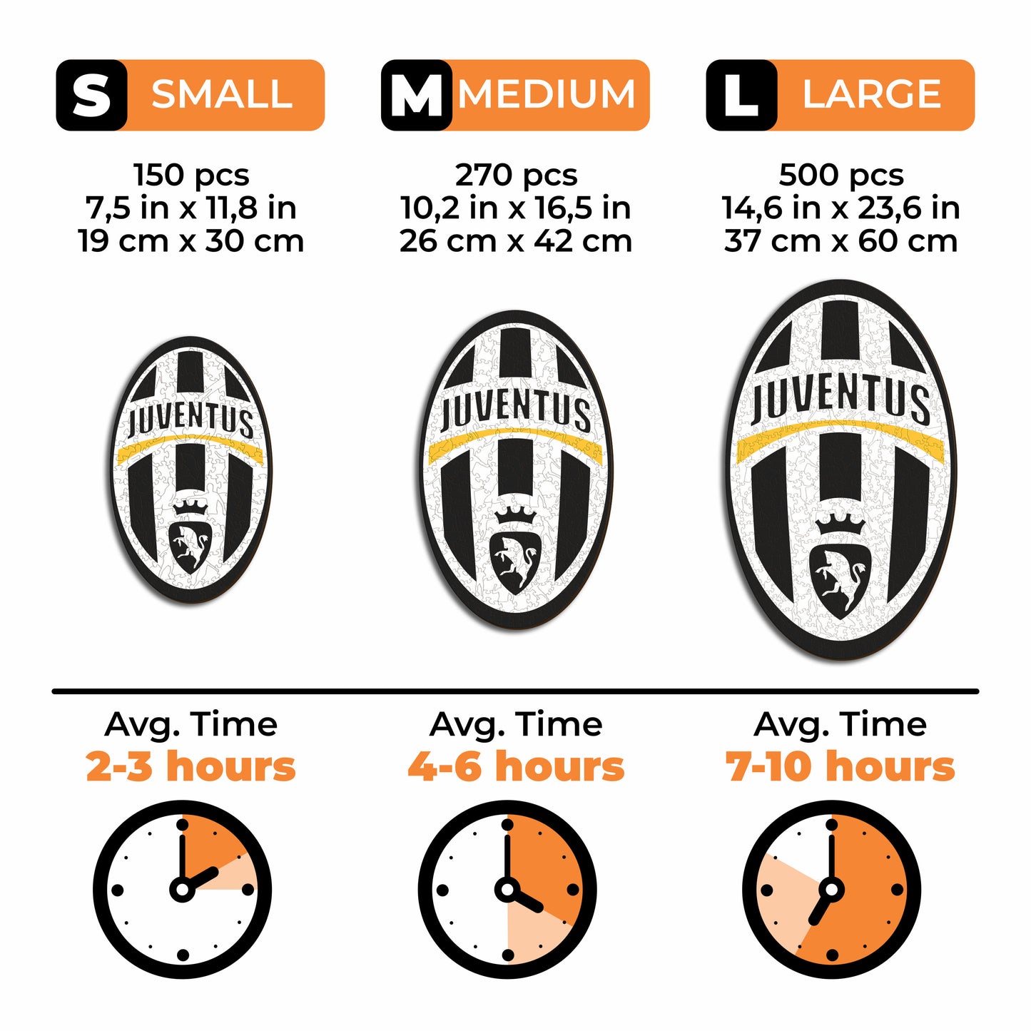 Juventus FC® Retro Crest - Wooden Puzzle