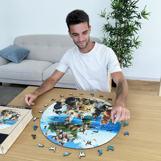 Kittens at the seaside - Wooden Puzzle