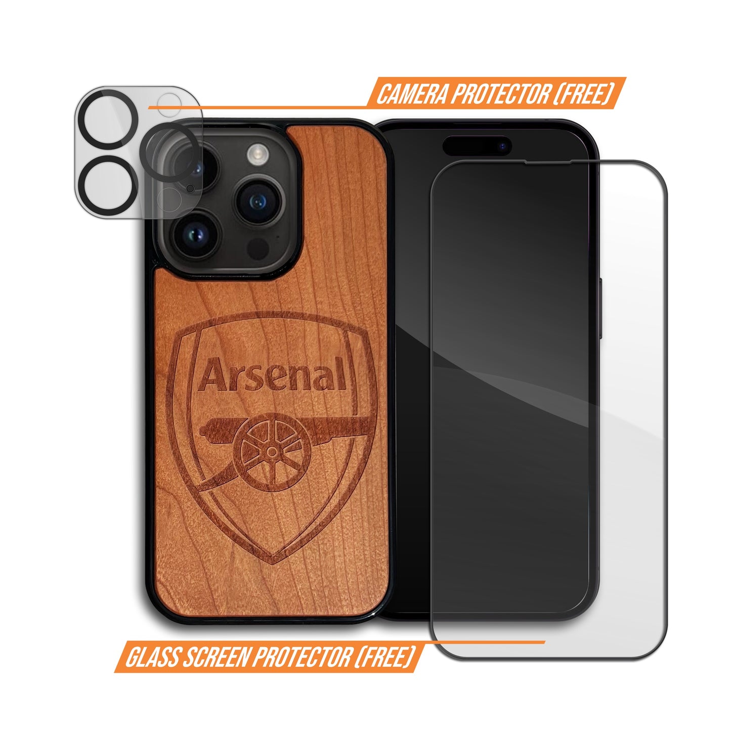 Arsenal FC® Crest - Wooden Phone Case