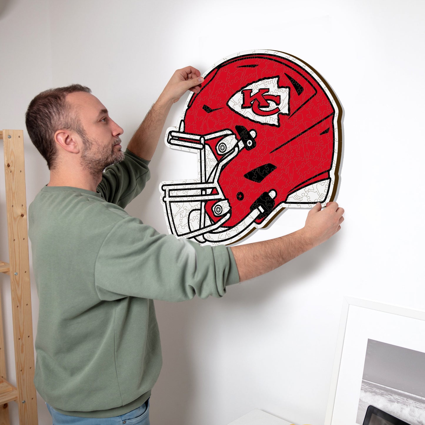 Kansas City Chiefs™ Helmet - Wooden Puzzle