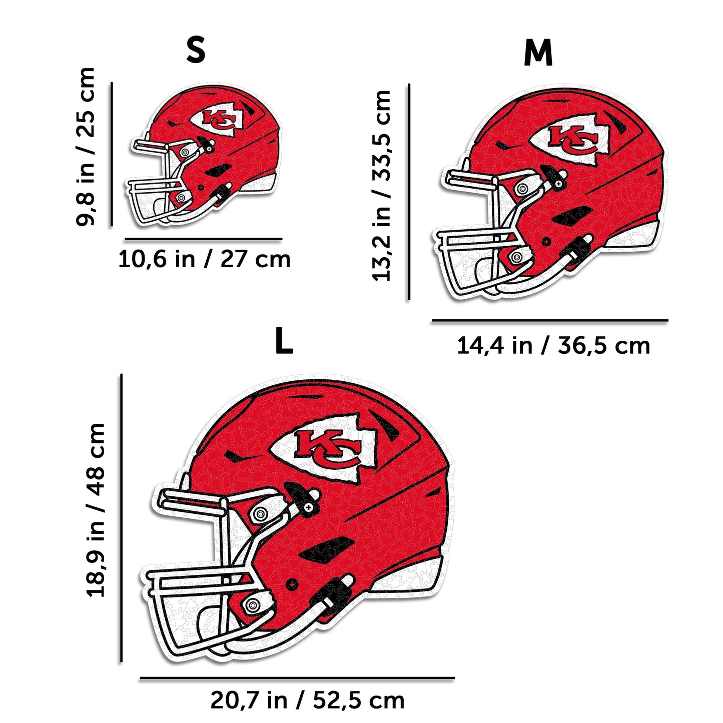 Kansas City Chiefs™ Helmet - Wooden Puzzle