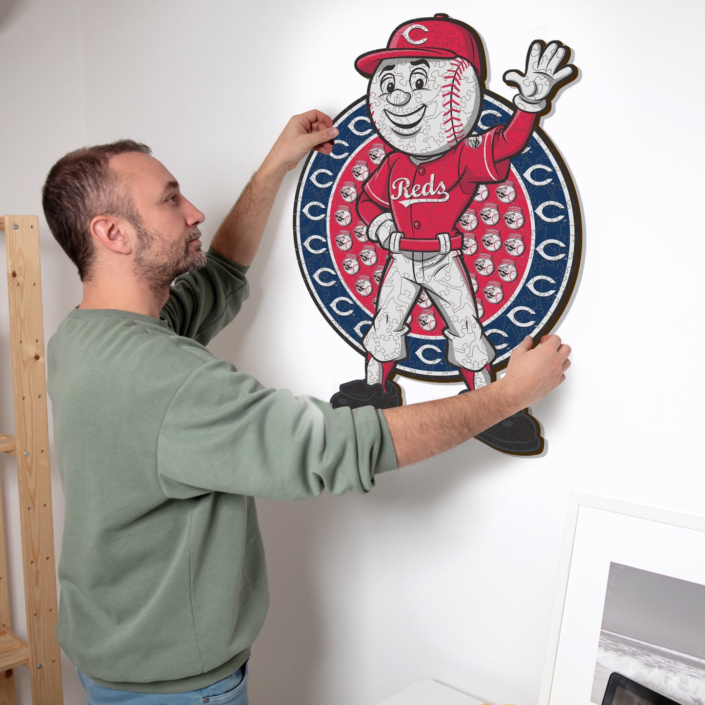 Cincinnati Reds™ Mascot - Wooden Puzzle