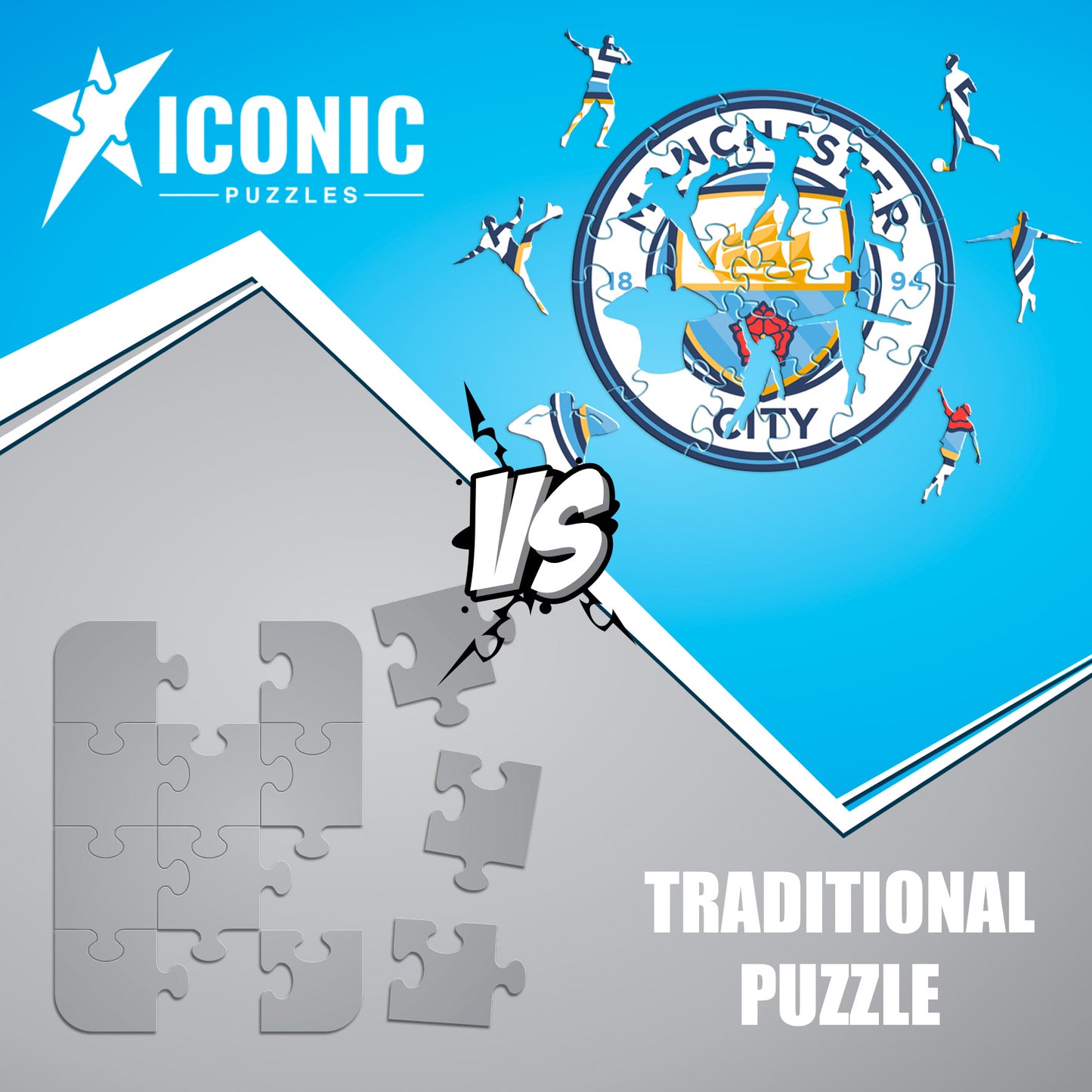 Manchester City FC® Crest - Wooden Puzzle