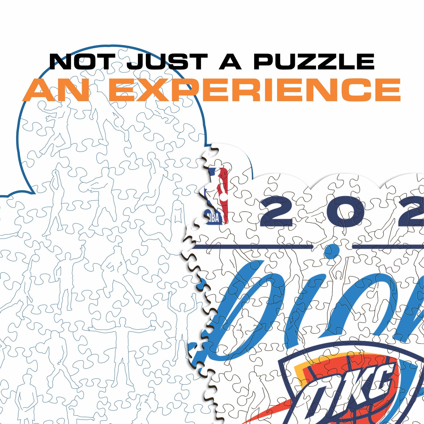 Oklahoma City Thunder™ 2025 NBA Champions - Wooden Puzzle