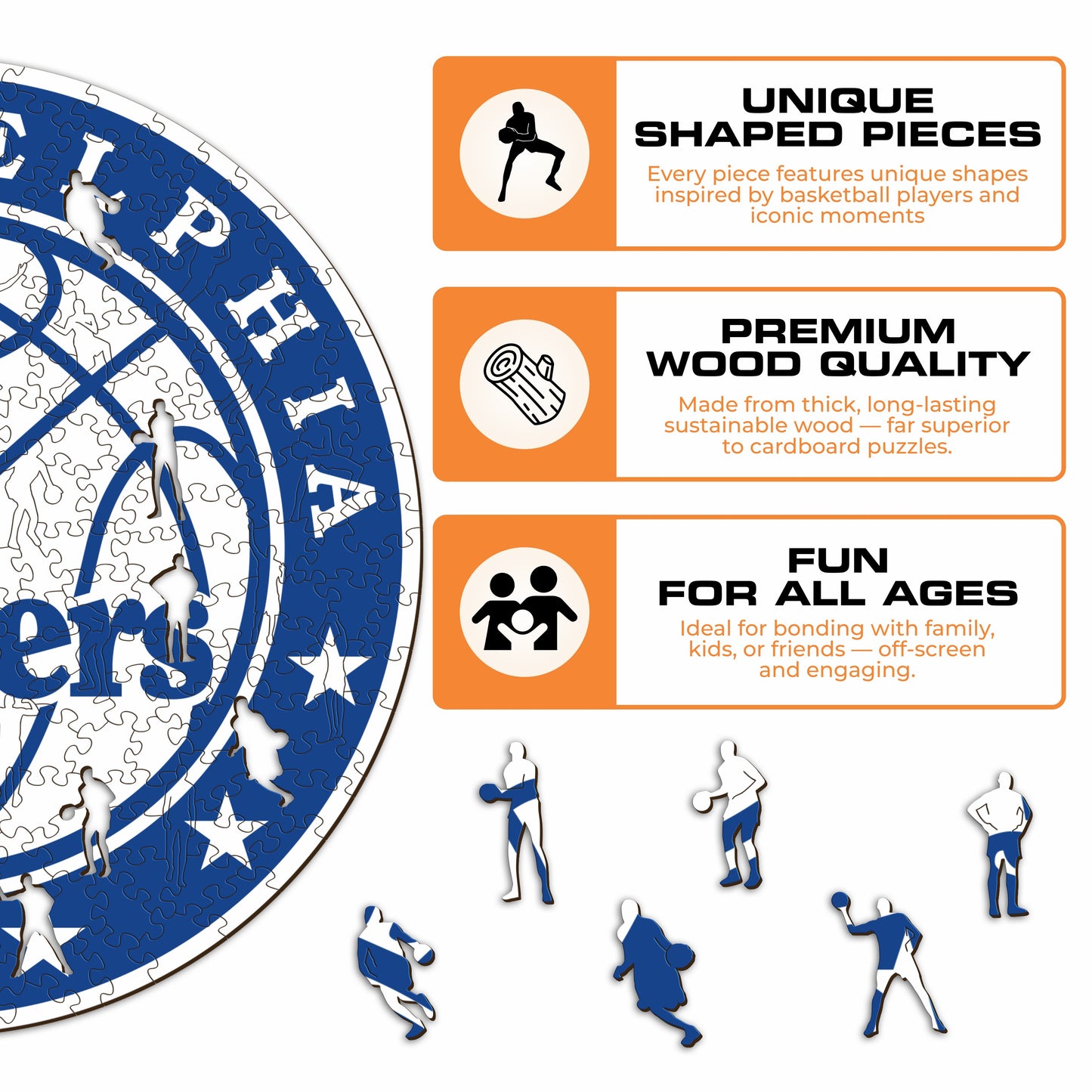 Philadelphia 76ers™ - Wooden Puzzle