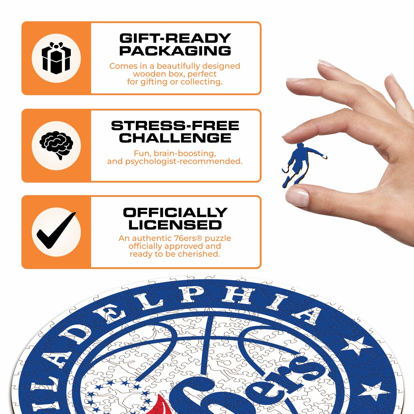 Philadelphia 76ers™ - Wooden Puzzle