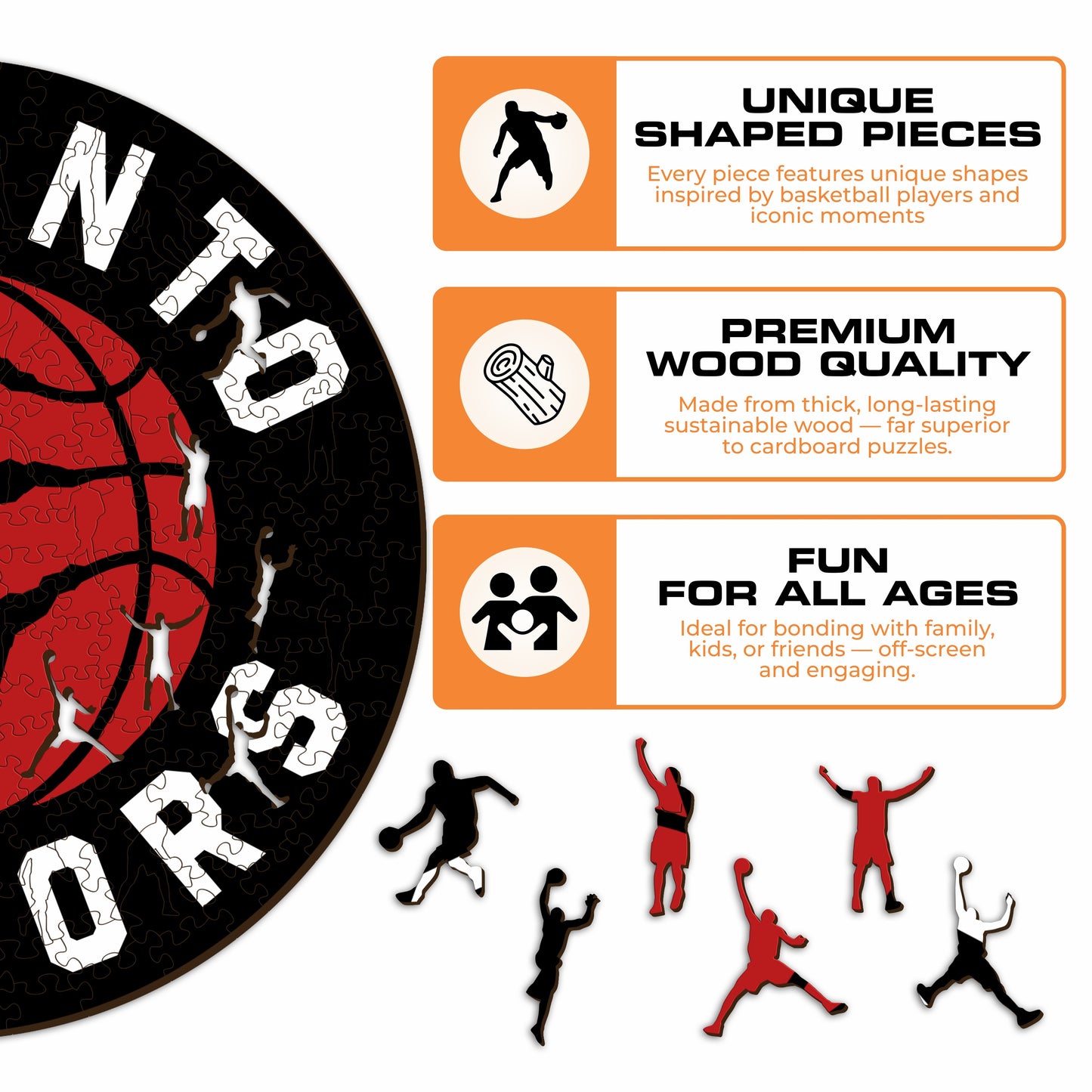 Toronto Raptors™ - Wooden Puzzle