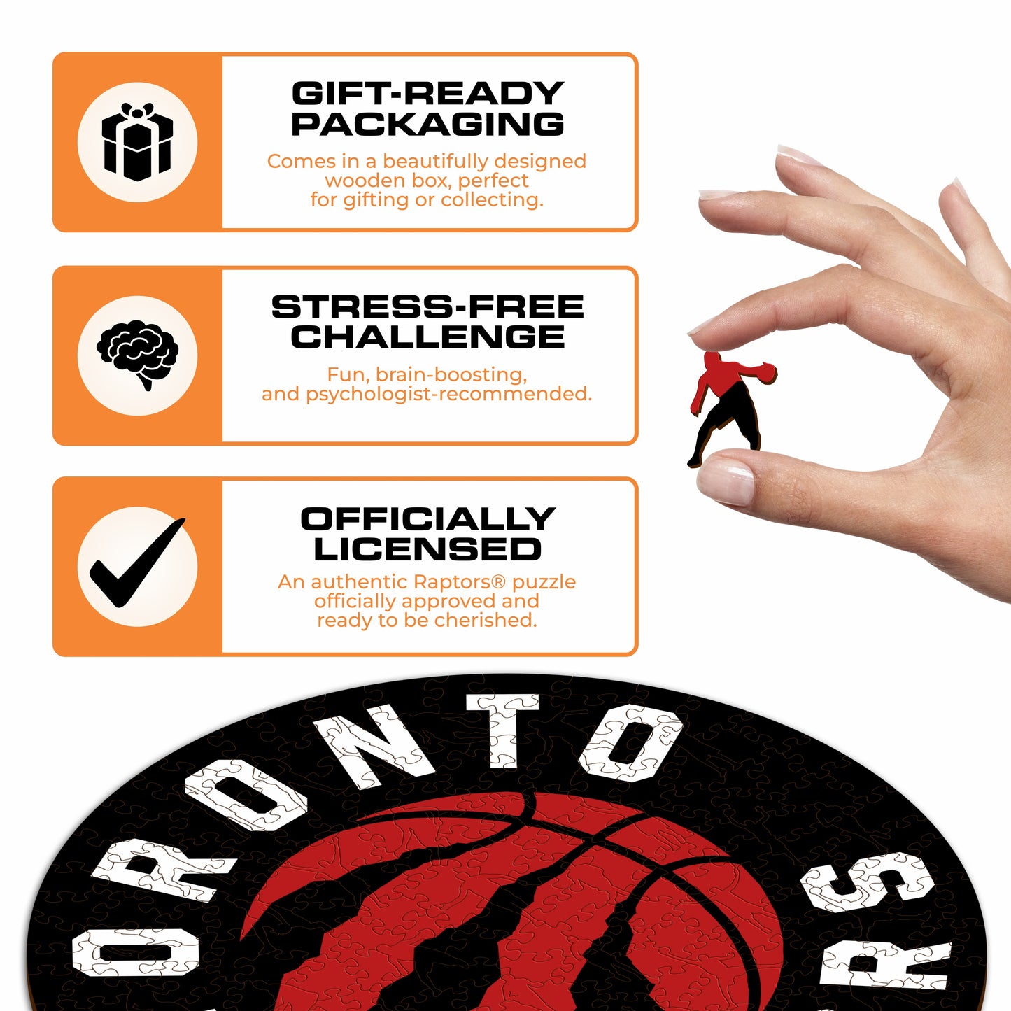 Toronto Raptors™ - Wooden Puzzle