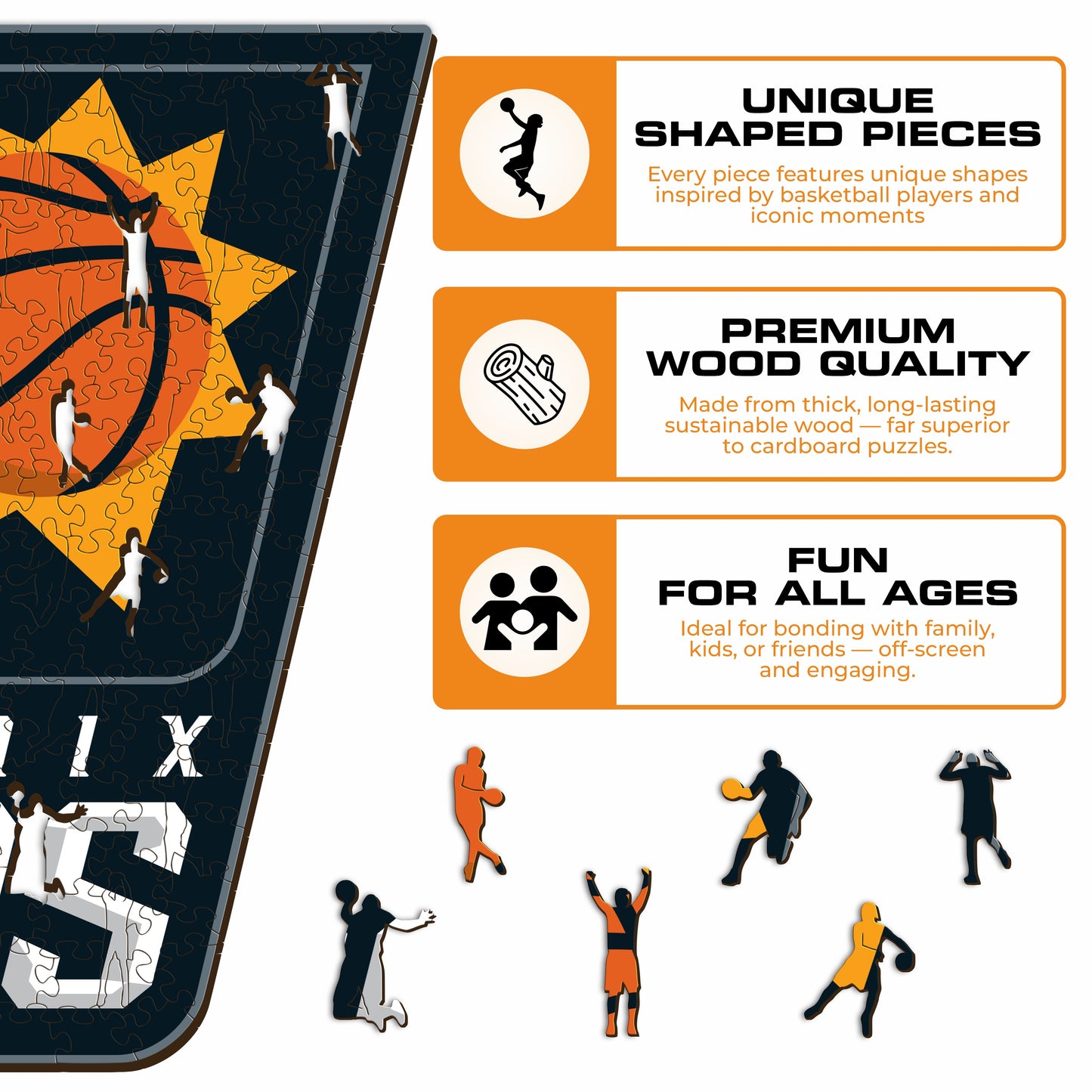 Phoenix Suns™ - Wooden Puzzle