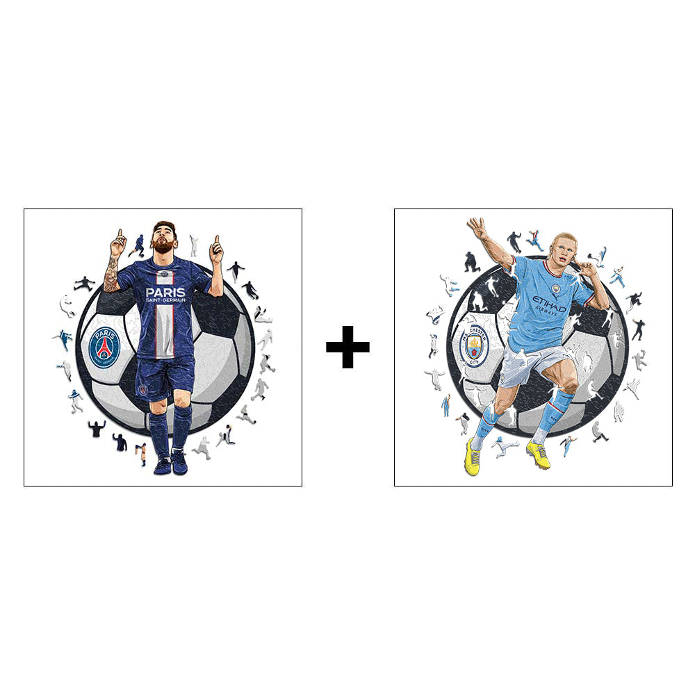 2 Football Players Puzzles Of Your Choice