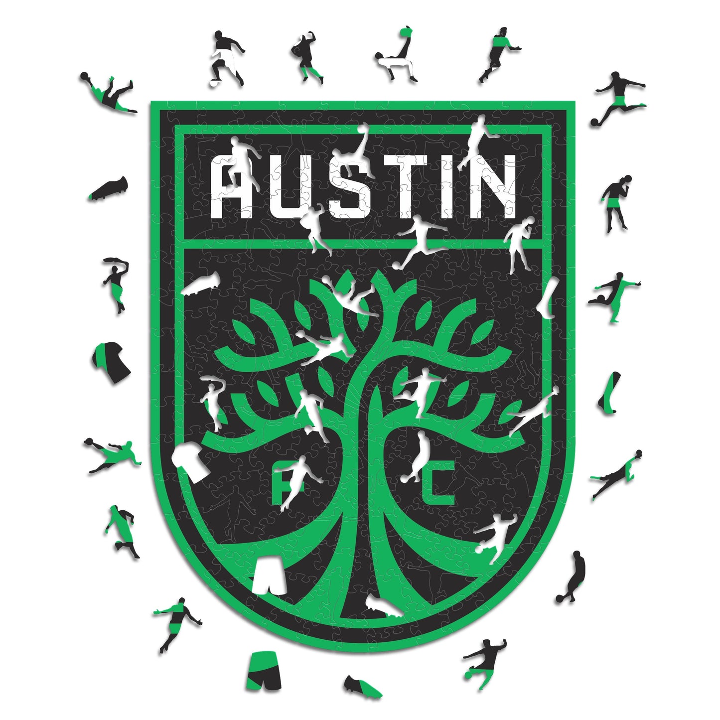 Austin FC® Crest - Wooden Puzzle