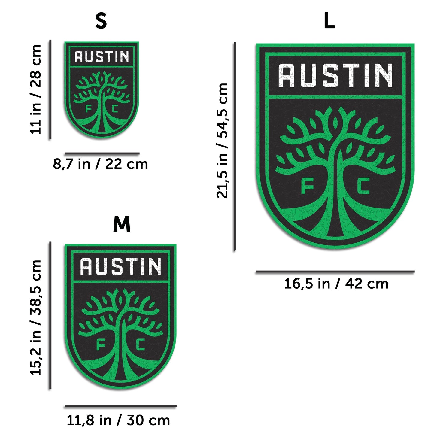 Austin FC® Crest - Wooden Puzzle