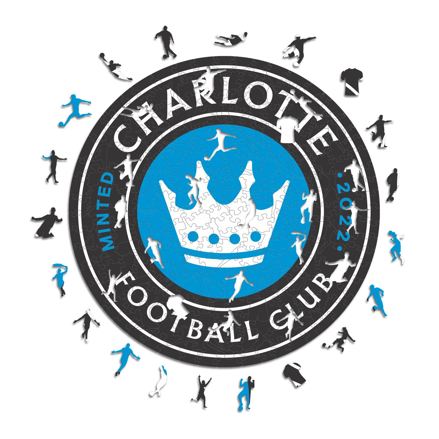 Charlotte FC® Crest - Wooden Puzzle