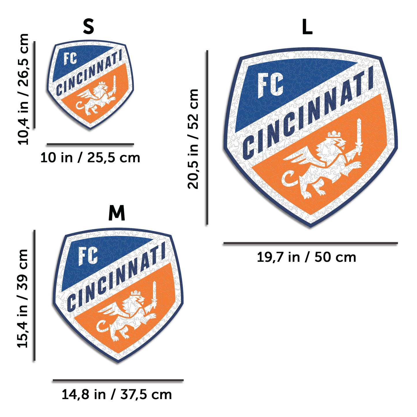 Cincinnati FC® Crest - Wooden Puzzle