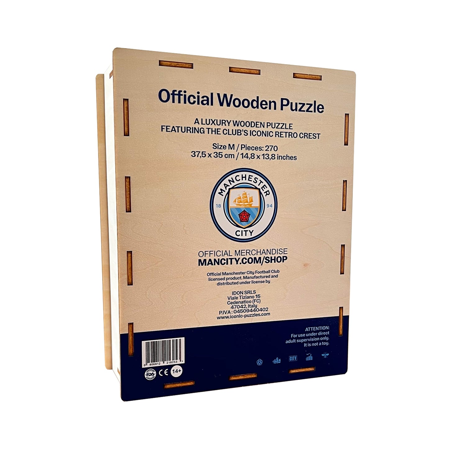 Manchester City FC® Retro Crest - Wooden Puzzle
