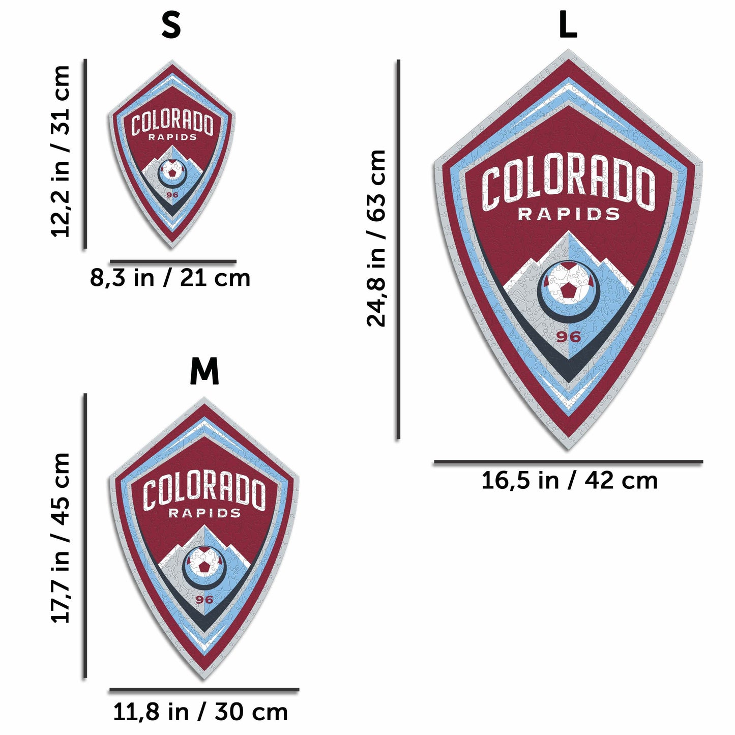 Colorado Rapids® Crest - Wooden Puzzle