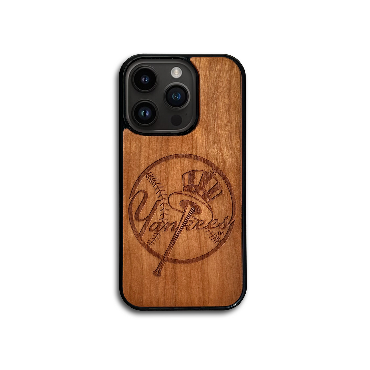 New York Yankees® Primary Crest - Wooden Phone Case